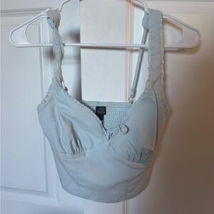 Target Women's Light Blue Crop Top